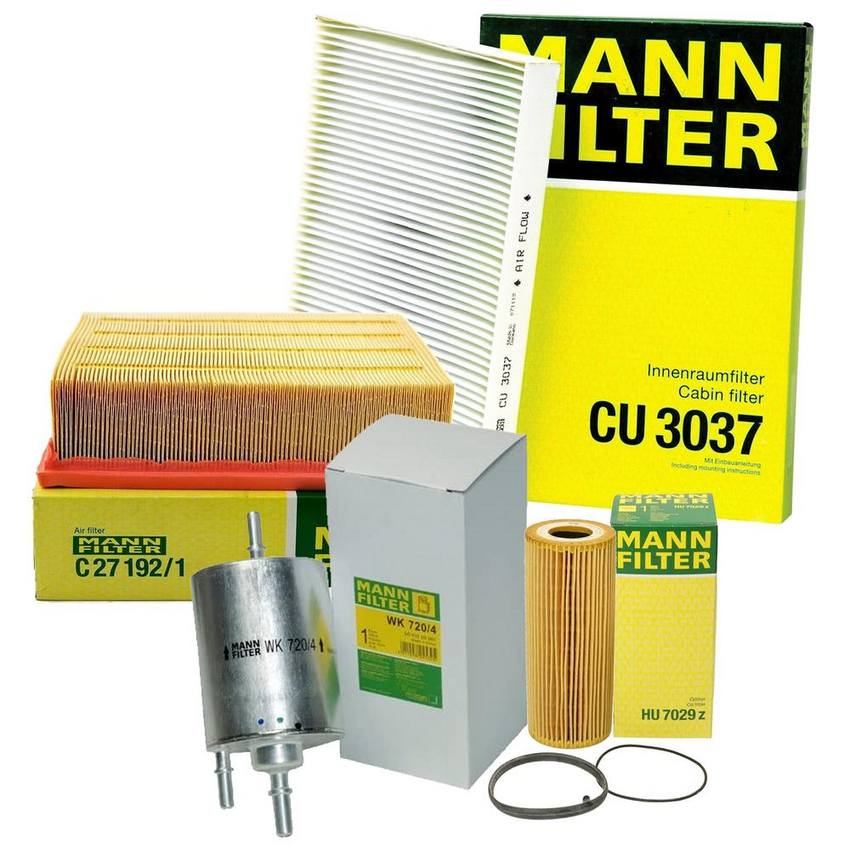 Audi Porsche Air / Cabin Air / Fuel / Engine Oil Filter Kit 8E0819439 - MANN-FILTER 3737982KIT